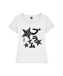 POIKA DOT MILKY レディース Uネックスリムフィット半袖Tシャツ 6 COLORS