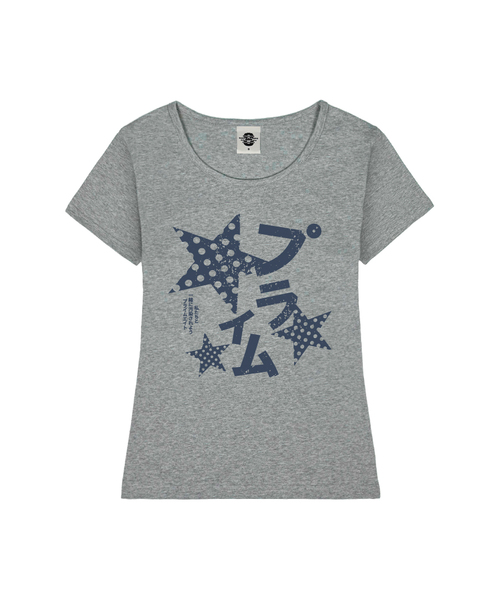 PRIMATE（プライメイト）の「POIKA DOT MILKY レディース Uネックスリムフィット半袖Tシャツ 6 COLORS（Tシャツ/カットソー・レディース・ホワイト/ネイビー/ミント/ブラック/ピンク/ミックスグレー・MEDIUM/SMALL）」の3枚目の写真