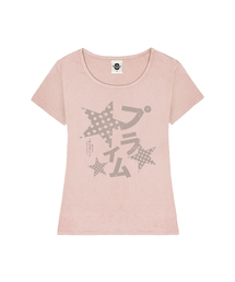 POIKA DOT MILKY レディース Uネックスリムフィット半袖Tシャツ 6 COLORS