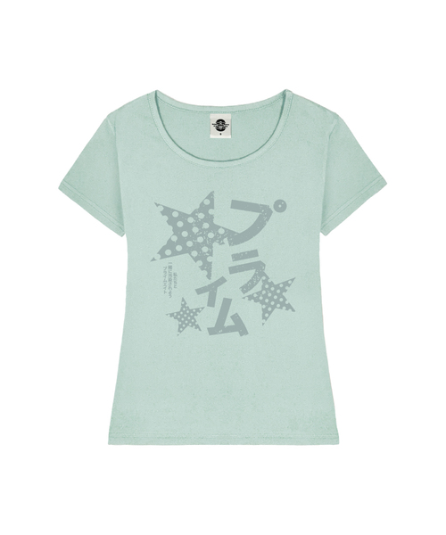 PRIMATE（プライメイト）の「POIKA DOT MILKY レディース Uネックスリムフィット半袖Tシャツ 6 COLORS（Tシャツ/カットソー・レディース・ホワイト/ネイビー/ミント/ブラック/ピンク/ミックスグレー・MEDIUM/SMALL）」の4枚目の写真