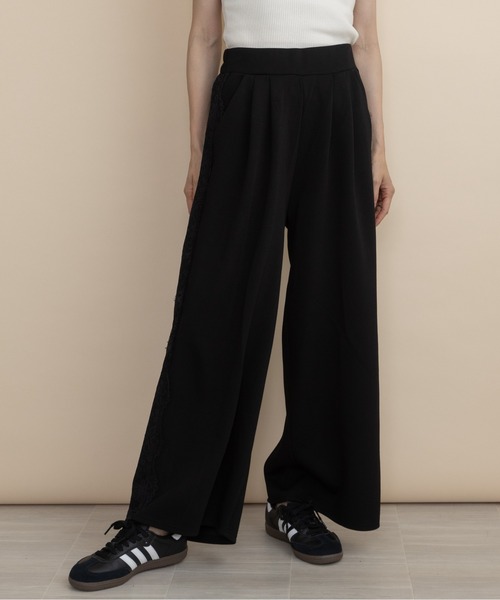 lodie(ロディ)の「【セットアップ可】サイドレース ポンチワイドパンツ(その他パンツ・レディース・ブラック/チャコールグレー・FREE)」の12枚目の写真