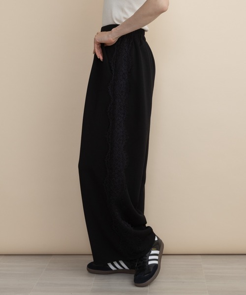 lodie(ロディ)の「【セットアップ可】サイドレース ポンチワイドパンツ(その他パンツ・レディース・ブラック/チャコールグレー・FREE)」の15枚目の写真