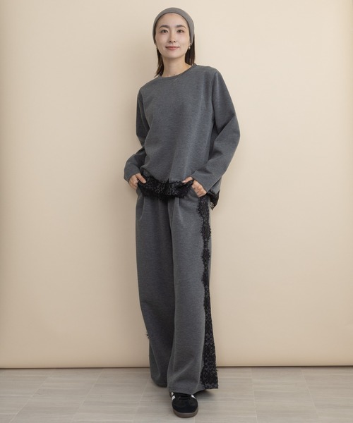 lodie(ロディ)の「【セットアップ可】サイドレース ポンチワイドパンツ(その他パンツ・レディース・ブラック/チャコールグレー・FREE)」の19枚目の写真