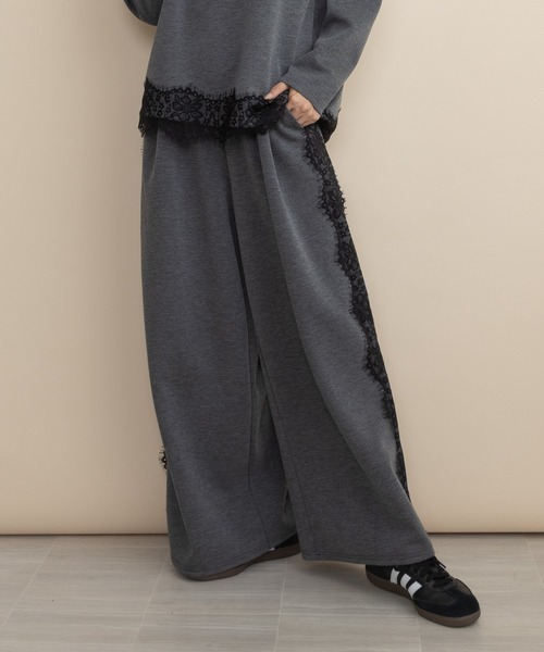 lodie(ロディ)の「【セットアップ可】サイドレース ポンチワイドパンツ(その他パンツ・レディース・ブラック/チャコールグレー・FREE)」の21枚目の写真