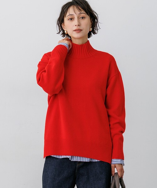 23区(ニジュウサンク)の「カシミヤブレンド ハイネック ニット(ニット/セーター・レディース・イエロー系/ホワイト系/スカイブルー系/グレー系/ダルブルー系/レッド系/ベージュ系/ワイン系・38)」の7枚目の写真