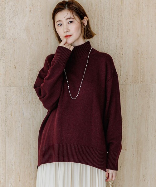 23区(ニジュウサンク)の「カシミヤブレンド ハイネック ニット(ニット/セーター・レディース・イエロー系/ホワイト系/スカイブルー系/グレー系/ダルブルー系/レッド系/ベージュ系/ワイン系・38)」の8枚目の写真