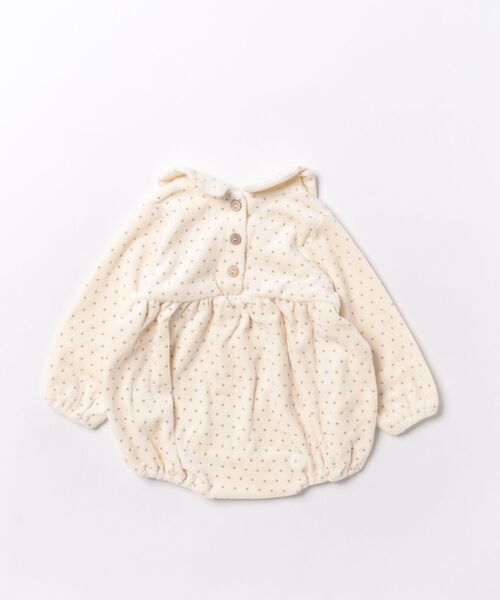 Quincy Mae（クインシーメイ）の「【Quincy Mae】Peter Pan Romper || Polka Dot（その他ベビー用品・キッズ・ナチュラル・6-12M）」の2枚目の写真