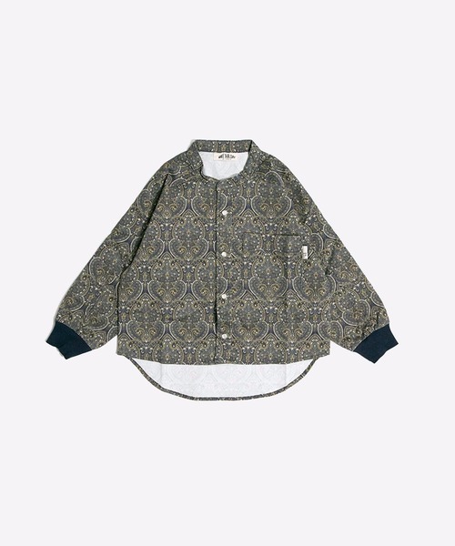 MAKE YOUR DAY（メイクユアデイ）の「キカとサラサのバンドカラーシャツ■150.160cm（シャツ/ブラウス・キッズ・ネイビー/ベージュ/カーキ・150/160）」の3枚目の写真