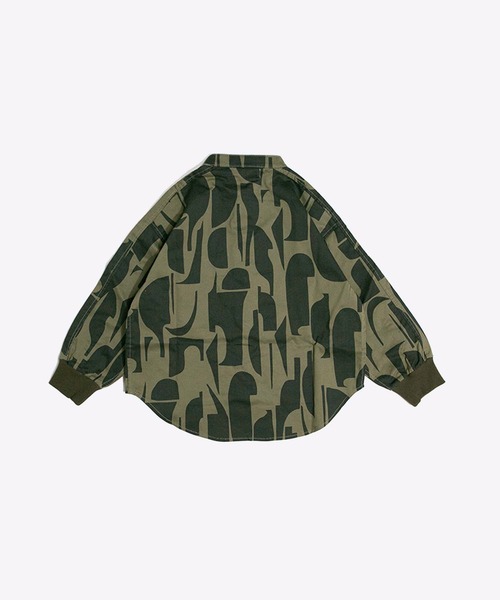 MAKE YOUR DAY（メイクユアデイ）の「キカとサラサのバンドカラーシャツ■150.160cm（シャツ/ブラウス・キッズ・ネイビー/ベージュ/カーキ・150/160）」の5枚目の写真