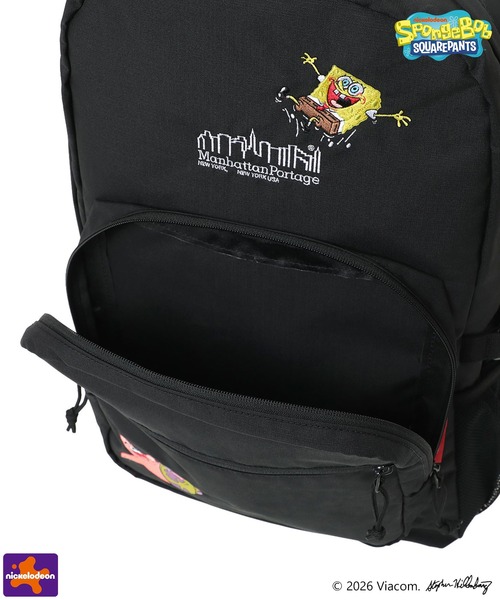 Manhattan Portage(マンハッタンポーテージ)の「TOWNSEND BACKPACK CORDURA RIPSTOP POLYESTER / SPONGE BOB(バックパック/リュック・メンズ・ブラック・LARGE)」の8枚目の写真