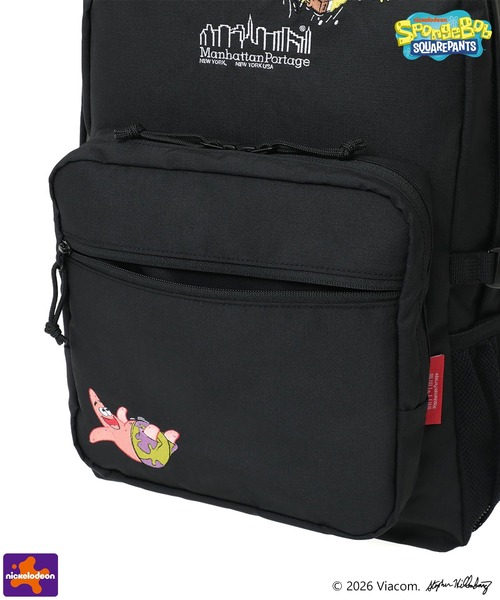 Manhattan Portage(マンハッタンポーテージ)の「TOWNSEND BACKPACK CORDURA RIPSTOP POLYESTER / SPONGE BOB(バックパック/リュック・メンズ・ブラック・LARGE)」の9枚目の写真