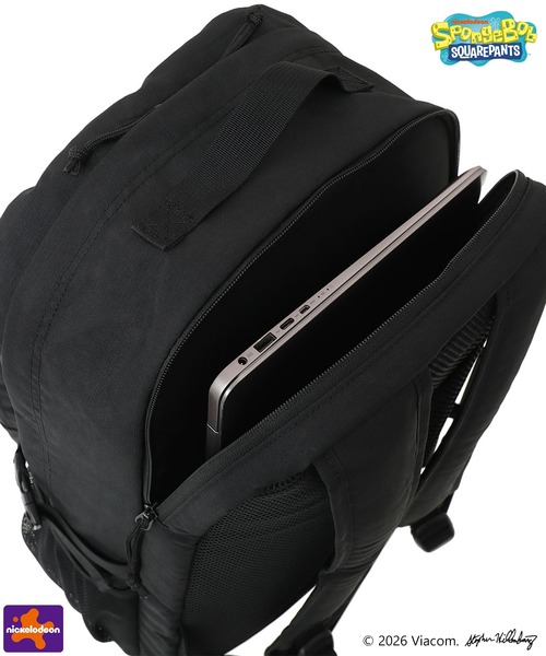 Manhattan Portage(マンハッタンポーテージ)の「TOWNSEND BACKPACK CORDURA RIPSTOP POLYESTER / SPONGE BOB(バックパック/リュック・メンズ・ブラック・LARGE)」の13枚目の写真