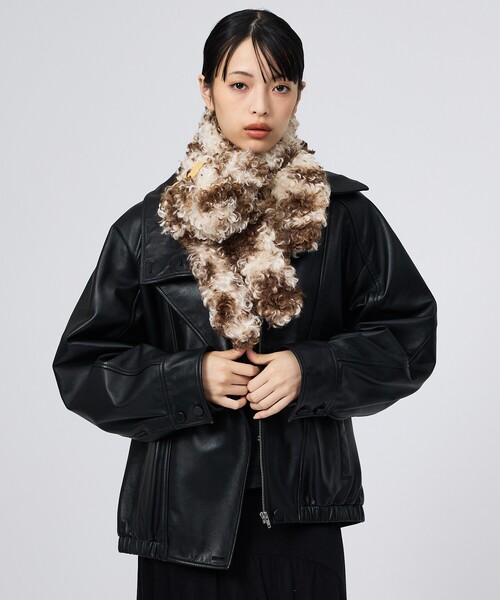 Casselini（キャセリーニ）の「【Casselini/キャセリーニ】ドッグモチーフマフラー/犬/ドッグ/マフラー（マフラー・レディース・ブラック/ベージュ/ホワイト/その他・フリー）」の13枚目の写真