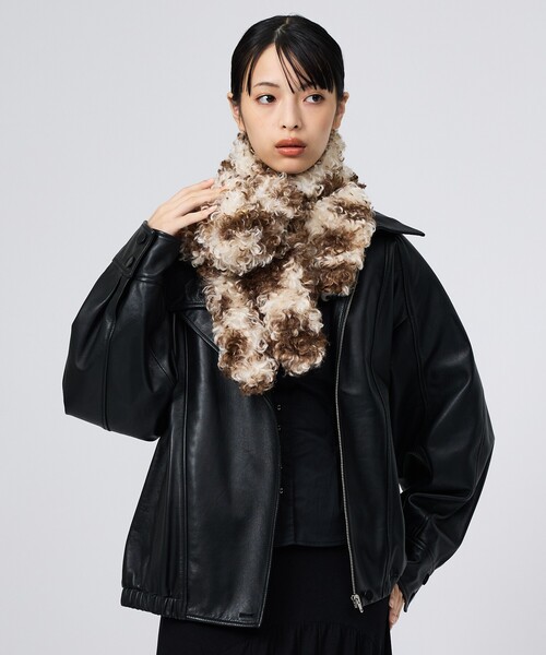 Casselini（キャセリーニ）の「【Casselini/キャセリーニ】ドッグモチーフマフラー/犬/ドッグ/マフラー（マフラー・レディース・ブラック/ベージュ/ホワイト/その他・フリー）」の14枚目の写真