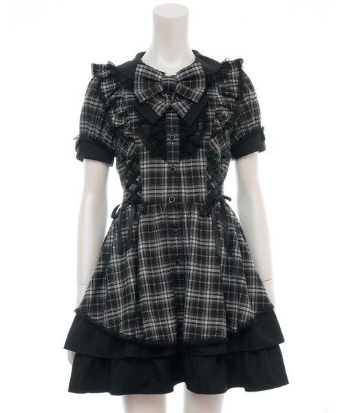 Secret Honey(シークレットハニー)の「サイドレースアップバッスルワンピース(ワンピース・レディース・レッド/ブラック・MEDIUM)」の11枚目の写真