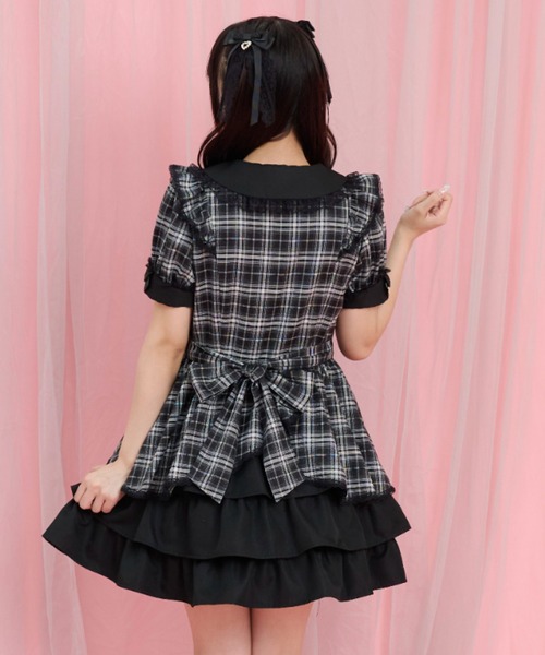 Secret Honey(シークレットハニー)の「サイドレースアップバッスルワンピース(ワンピース・レディース・レッド/ブラック・MEDIUM)」の10枚目の写真