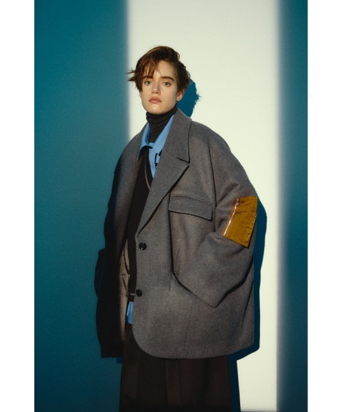 RIM.ARK（リムアーク）の「【26FW OUTER PRE ORDER】Big size single CT(ビッグ サイズ シングル コート)（その他アウター・レディース・グレー/ネイビー・FREE）」の8枚目の写真
