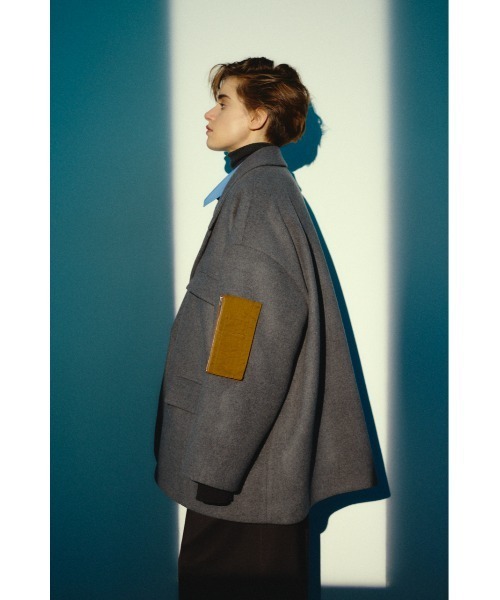 RIM.ARK（リムアーク）の「【26FW OUTER PRE ORDER】Big size single CT(ビッグ サイズ シングル コート)（その他アウター・レディース・グレー/ネイビー・FREE）」の10枚目の写真