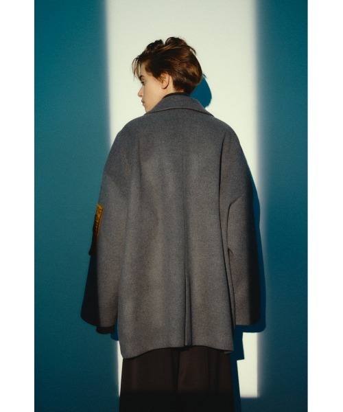 RIM.ARK（リムアーク）の「【26FW OUTER PRE ORDER】Big size single CT(ビッグ サイズ シングル コート)（その他アウター・レディース・グレー/ネイビー・FREE）」の12枚目の写真