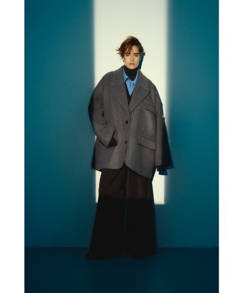 RIM.ARK（リムアーク）の「【26FW OUTER PRE ORDER】Big size single CT(ビッグ サイズ シングル コート)（その他アウター・レディース・グレー/ネイビー・FREE）」の13枚目の写真