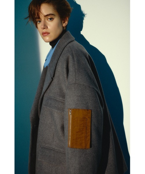 RIM.ARK（リムアーク）の「【26FW OUTER PRE ORDER】Big size single CT(ビッグ サイズ シングル コート)（その他アウター・レディース・グレー/ネイビー・FREE）」の18枚目の写真