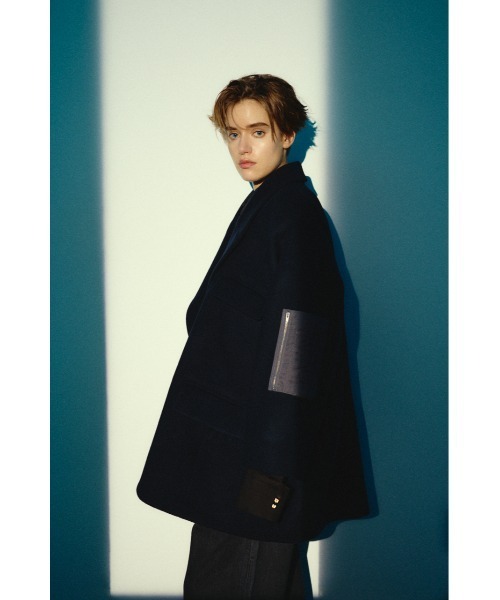 RIM.ARK（リムアーク）の「【26FW OUTER PRE ORDER】Big size single CT(ビッグ サイズ シングル コート)（その他アウター・レディース・グレー/ネイビー・FREE）」の22枚目の写真