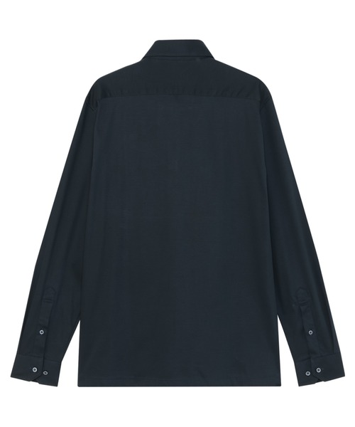 TOKYO SHIRTS(トウキョウシャツ)の「ビズポロ ポロシャツ 長袖 綿100%(ポロシャツ・メンズ・ネイビー・S/L/LL/XL)」の2枚目の写真