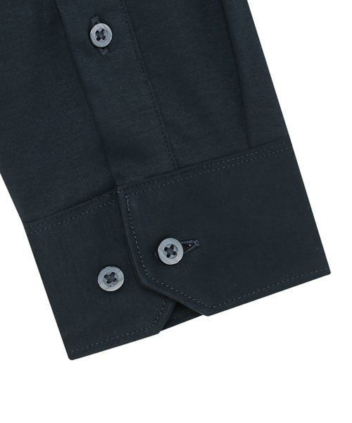 TOKYO SHIRTS(トウキョウシャツ)の「ビズポロ ポロシャツ 長袖 綿100%(ポロシャツ・メンズ・ネイビー・S/L/LL/XL)」の4枚目の写真