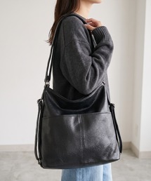 フェイクレザー2WAYバッグ