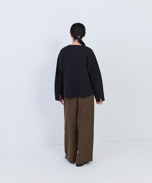 conges payes ADIEU TRISTESSE(コンジェ ペイエ アデュートリステス)の「タックラインパンツ(その他パンツ・レディース・ネイビー/チェック・38)」の13枚目の写真