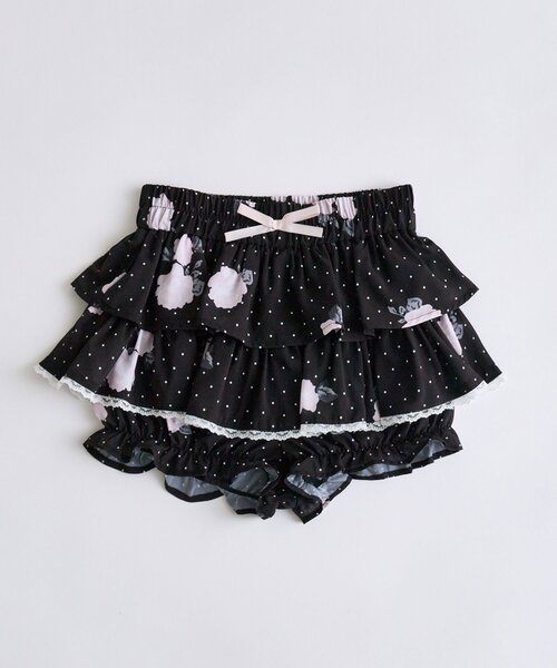 OLIVE des OLIVE（オリーブデオリーブ）の「【インフルエンサー企画】miko rose skirt pants（スカート・レディース・ブラック/ピンク・FREE）」の9枚目の写真