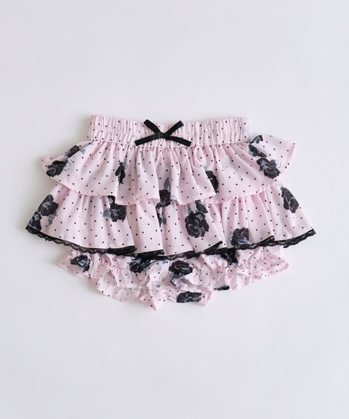 OLIVE des OLIVE（オリーブデオリーブ）の「【インフルエンサー企画】miko rose skirt pants（スカート・レディース・ブラック/ピンク・FREE）」の16枚目の写真