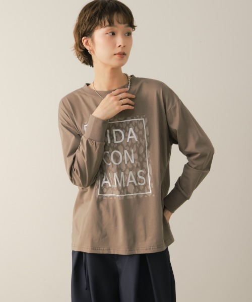 Bou Jeloud（ブージュルード）の「レオパードパネルロゴプルオーバー（Tシャツ/カットソー・レディース・ブラック/モカ・FREE）」の16枚目の写真