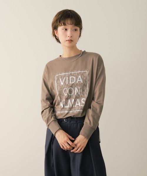 Bou Jeloud（ブージュルード）の「レオパードパネルロゴプルオーバー（Tシャツ/カットソー・レディース・ブラック/モカ・FREE）」の18枚目の写真