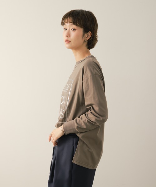 Bou Jeloud（ブージュルード）の「レオパードパネルロゴプルオーバー（Tシャツ/カットソー・レディース・ブラック/モカ・FREE）」の11枚目の写真
