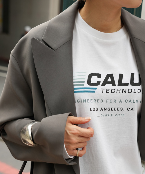 CALUX(キャラクス)の「【CALUX/キャラクス】BIG ロングスリーブ Tシャツ(Tシャツ/カットソー・レディース・ホワイト・FREE)」の13枚目の写真