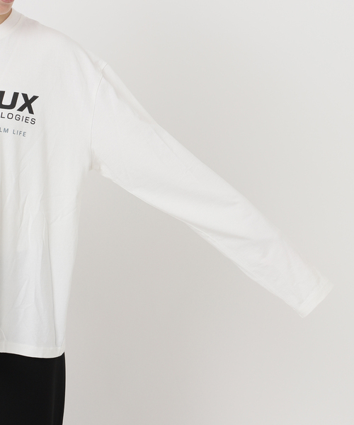 CALUX(キャラクス)の「【CALUX/キャラクス】BIG ロングスリーブ Tシャツ(Tシャツ/カットソー・レディース・ホワイト・FREE)」の7枚目の写真