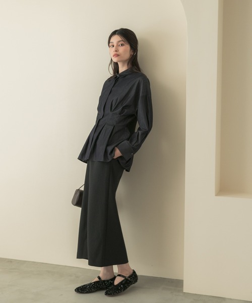 URBAN RESEARCH ROSSO WOMEN（アーバンリサーチ　ロッソ）の「フロントジップストレッチタイトスカート（スカート・レディース・オフホワイト/ブラック/イエロー・TALL/36/38）」の3枚目の写真