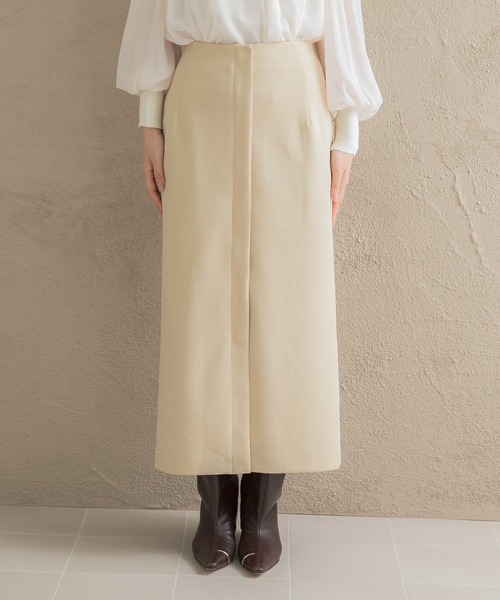 URBAN RESEARCH ROSSO WOMEN（アーバンリサーチ　ロッソ）の「フロントジップストレッチタイトスカート（スカート・レディース・オフホワイト/ブラック/イエロー・TALL/36/38）」の20枚目の写真