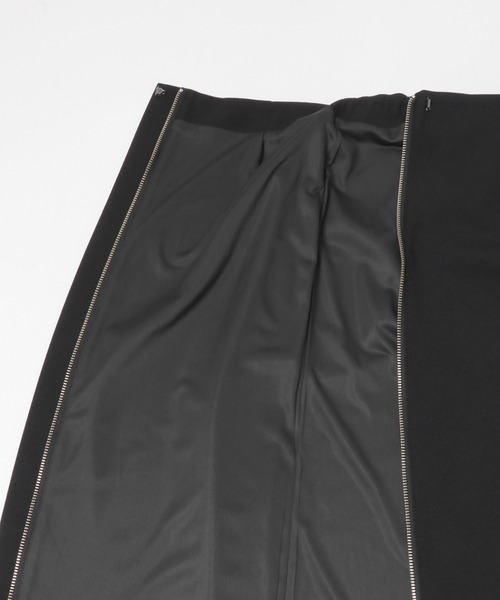 URBAN RESEARCH ROSSO WOMEN（アーバンリサーチ　ロッソ）の「フロントジップストレッチタイトスカート（スカート・レディース・オフホワイト/ブラック/イエロー・TALL/36/38）」の16枚目の写真