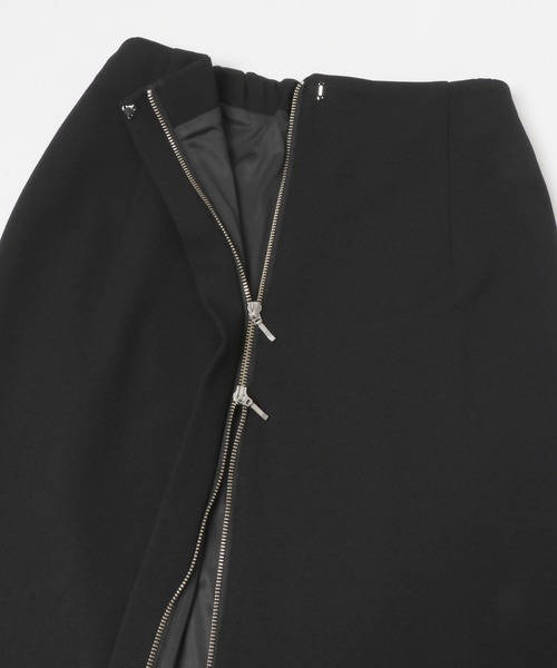 URBAN RESEARCH ROSSO WOMEN（アーバンリサーチ　ロッソ）の「フロントジップストレッチタイトスカート（スカート・レディース・オフホワイト/ブラック/イエロー・TALL/36/38）」の5枚目の写真