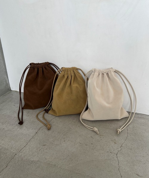 LOWRYS FARM(ローリーズファーム)の「Drawstring Pouch 1056920(ショルダーバッグ・レディース・ベージュ/ホワイト/ブラウン・FREE)」の19枚目の写真