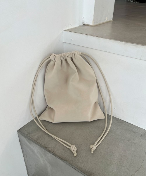 LOWRYS FARM(ローリーズファーム)の「Drawstring Pouch 1056920(ショルダーバッグ・レディース・ベージュ/ホワイト/ブラウン・FREE)」の21枚目の写真