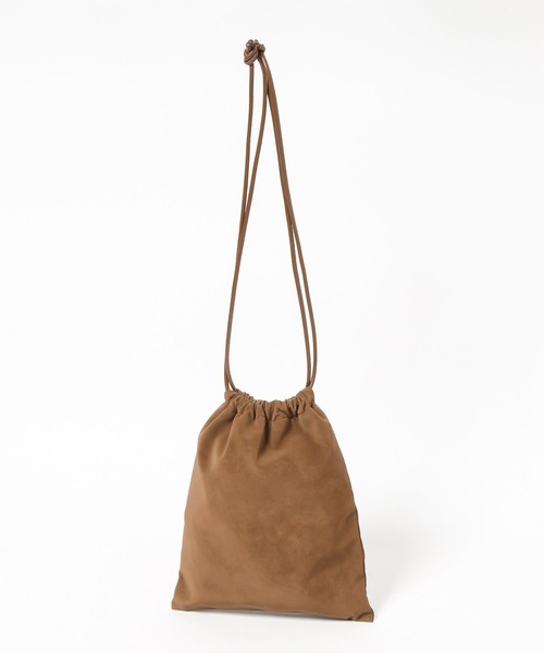 LOWRYS FARM(ローリーズファーム)の「Drawstring Pouch 1056920(ショルダーバッグ・レディース・ベージュ/ホワイト/ブラウン・FREE)」の5枚目の写真
