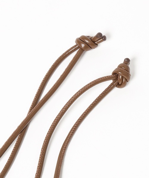 LOWRYS FARM(ローリーズファーム)の「Drawstring Pouch 1056920(ショルダーバッグ・レディース・ベージュ/ホワイト/ブラウン・FREE)」の7枚目の写真