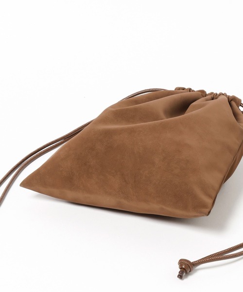 LOWRYS FARM(ローリーズファーム)の「Drawstring Pouch 1056920(ショルダーバッグ・レディース・ベージュ/ホワイト/ブラウン・FREE)」の8枚目の写真