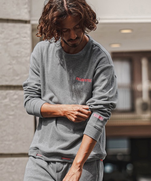 felkod(フィルコッド)の「msw1956- Back Fleece Sweatshirt バックフリーストレーナー(F26F150)(スウェット・メンズ・トップグレー/ブラック・L/M/S)」の3枚目の写真