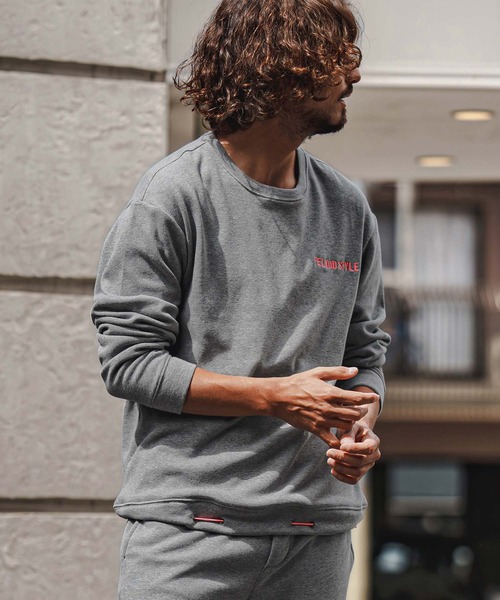 felkod(フィルコッド)の「msw1956- Back Fleece Sweatshirt バックフリーストレーナー(F26F150)(スウェット・メンズ・トップグレー/ブラック・L/M/S)」の4枚目の写真