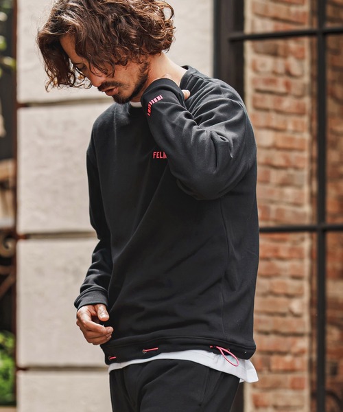 felkod(フィルコッド)の「msw1956- Back Fleece Sweatshirt バックフリーストレーナー(F26F150)(スウェット・メンズ・トップグレー/ブラック・L/M/S)」の10枚目の写真