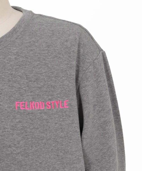 felkod(フィルコッド)の「msw1956- Back Fleece Sweatshirt バックフリーストレーナー(F26F150)(スウェット・メンズ・トップグレー/ブラック・L/M/S)」の18枚目の写真